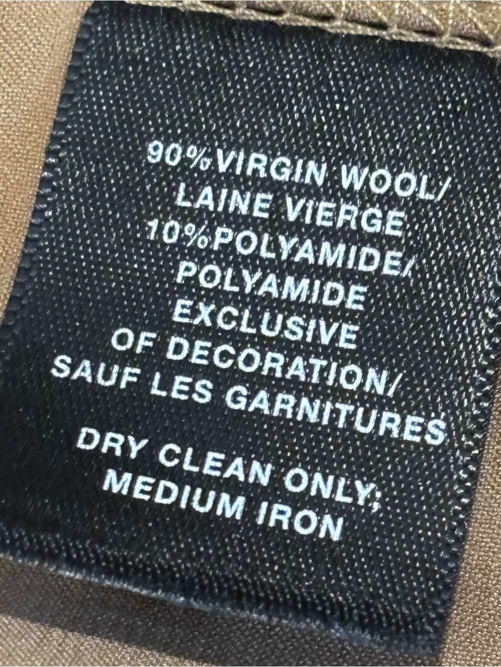 Lafayette 148 New York Jacket - Camel Teddy Bear Wool Blazer - virgin wool pearl - Picture 6 of 8